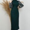 Sleeve Detai Dress Navy - Image 7