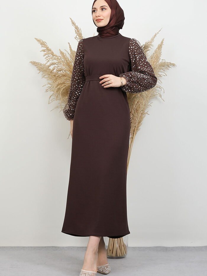 Star Dress Dark Brown