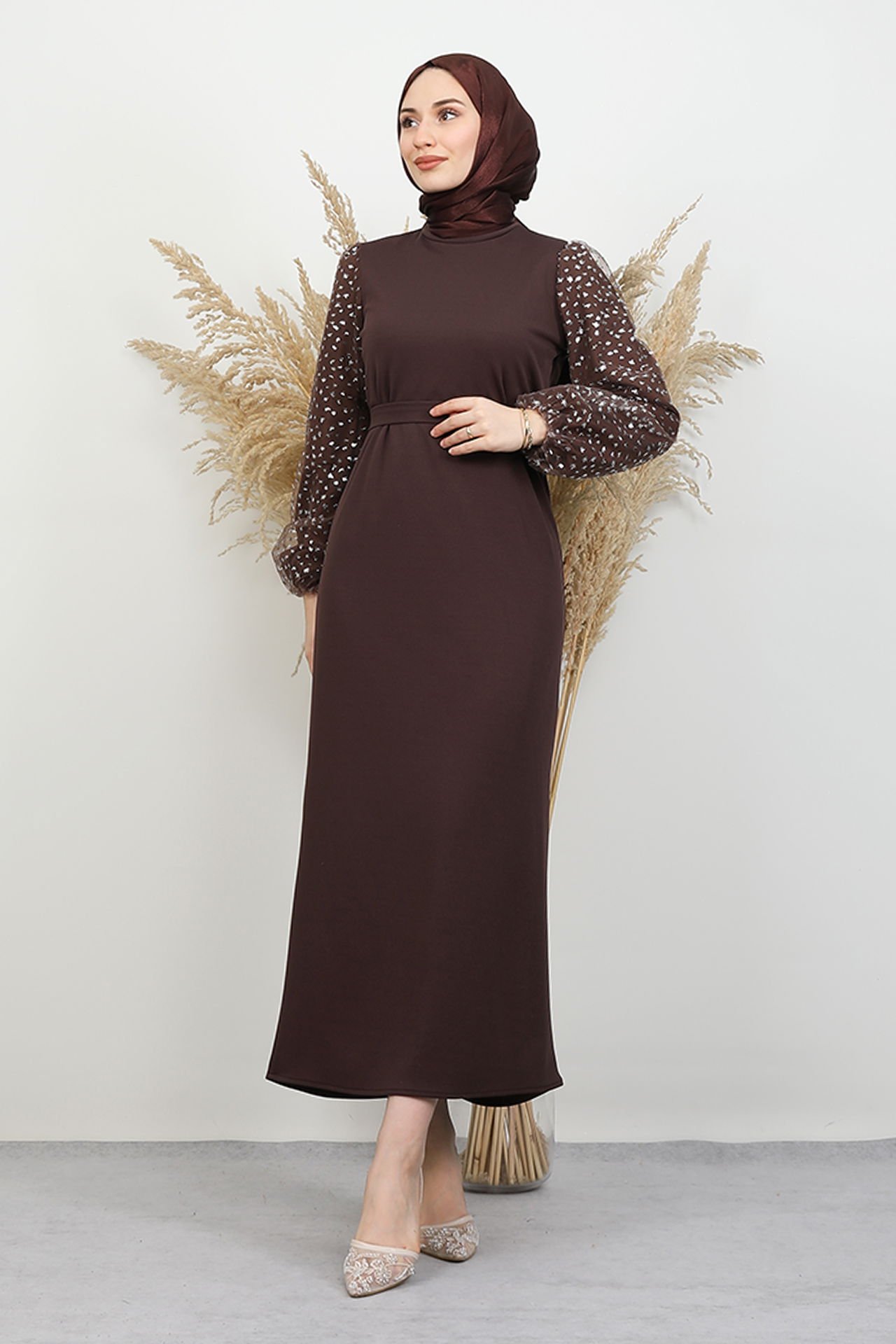 Star Dress Dark Brown