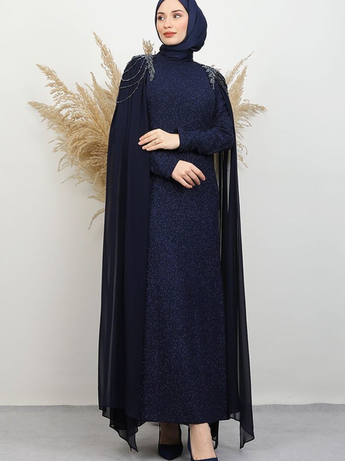 Evening Dress Navy Blue