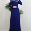 Stone Embellished Dress Light Mustard - Image 7