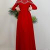 Stone Embellished Dress Light Mustard - Image 10
