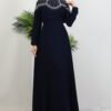 Stone Embellished Dress Light Mustard - Image 11