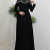 Stone Embellished Dress Light Mustard - Image 13