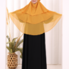 Veiled 3-Layer Chiffon Soufflé Shawl 6012 Black 31 Veiled 3-Layer Chiffon Soufflé Shawl 6012 Black - Image 9