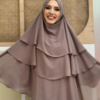 Veiled 3-Layer Chiffon Soufflé Shawl 6012 Black 34 Veiled 3-Layer Chiffon Soufflé Shawl 6012 Black - Image 12
