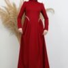 Polyana Crepe Evening Dress Blue - Image 7