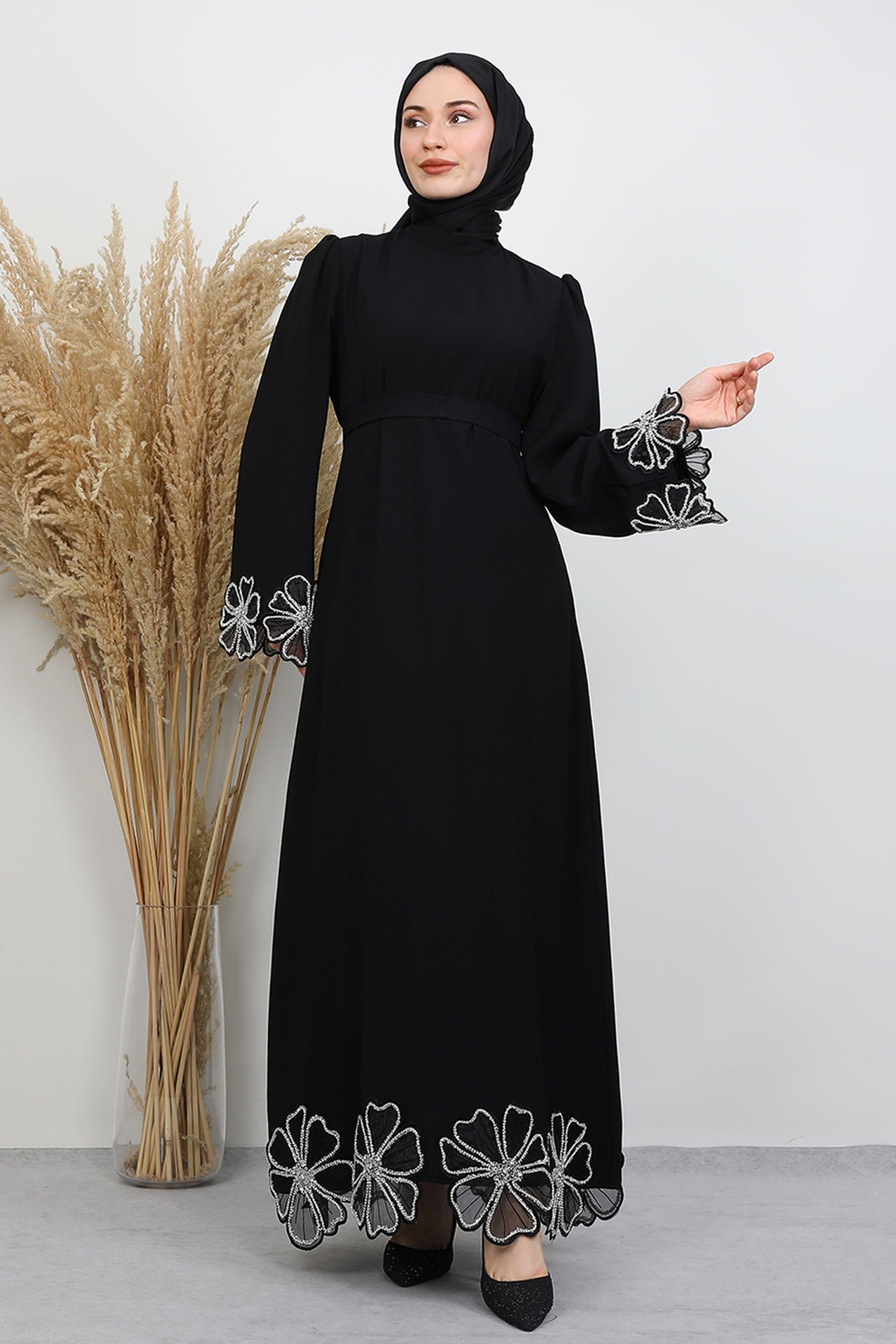 Silver Chain Detail Dress Black 7 Silver Chain Detail Dress Black - Image 7