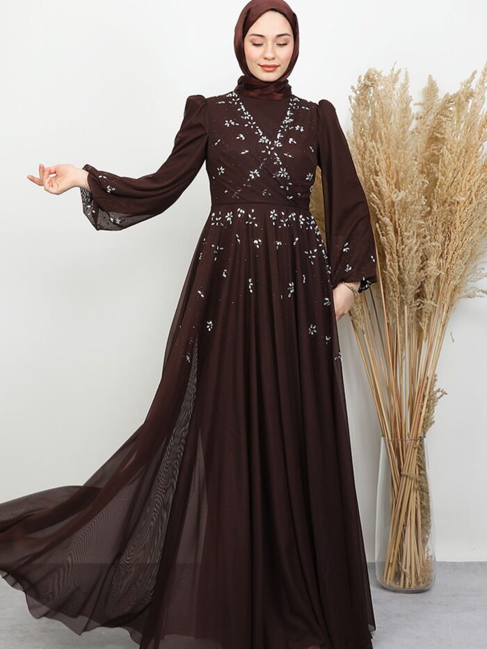 Alternative view of Evening Dress in Dark Brown