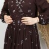 Evening Dress in Dark Brown - Image 3