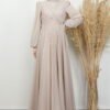 Evening Dress in Dark Brown - Image 6