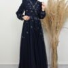 Evening Dress in Dark Brown - Image 8