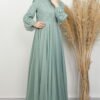 Evening Dress in Dark Brown - Image 9