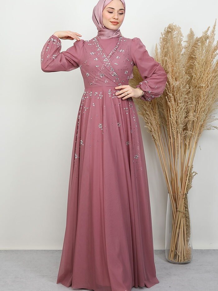 Alternative view of Cute Tulle Evening Dress Soft Pink