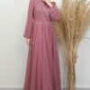 Cute Tulle Evening Dress Soft Pink 14 Cute Tulle Evening Dress Soft Pink - Image 3