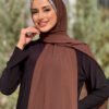 tas detayli sifon sal 2026 kahverengi sal bym fashion 52186 10 B