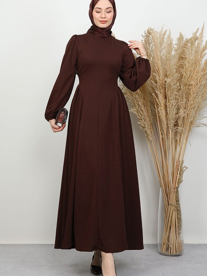 Alternative view of Valerie Crepe Dress, Dark Coffee dress