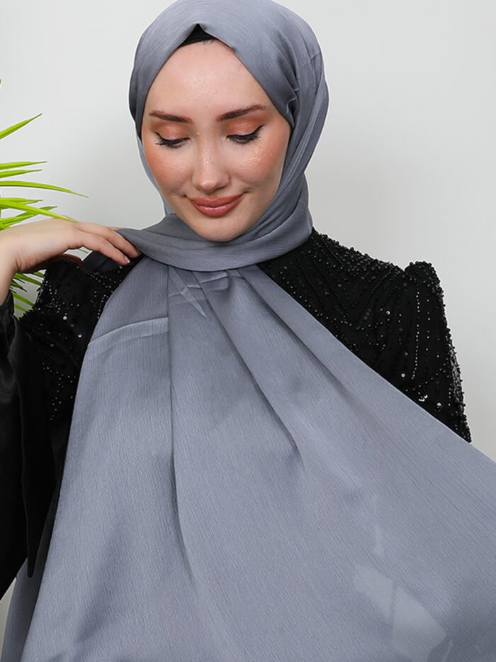 Alternative view of Janjan Shawl Dark Grey