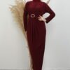 Almira Buckled Dress Dark Brown - Image 6