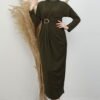 Almira Buckled Dress Dark Brown - Image 7