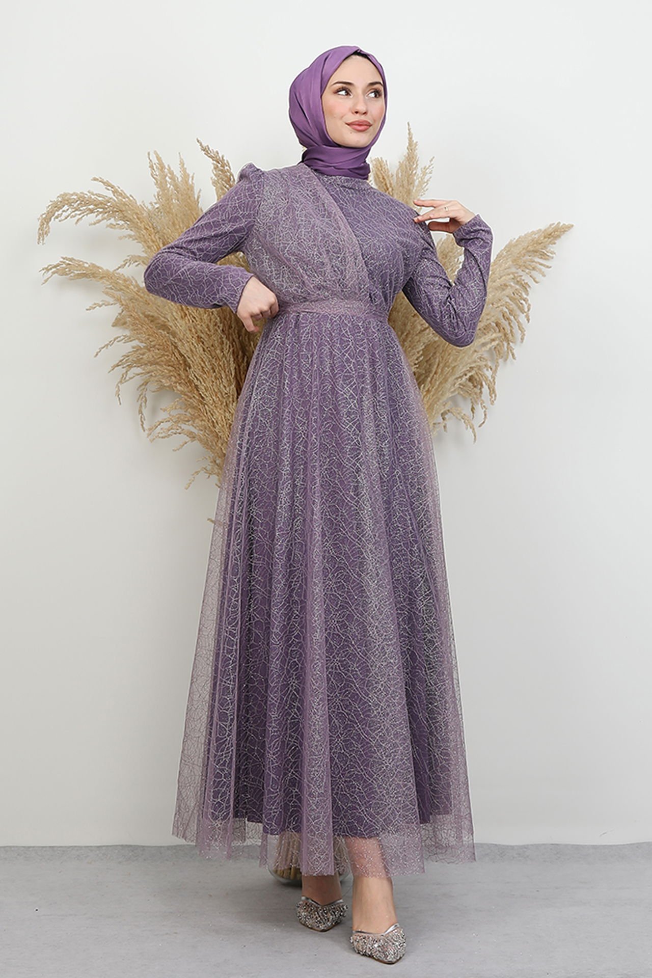 Evening Dress Dark Lilac