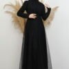 Dream Glitter Evening Dress Dark Lilac - Image 12