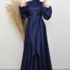 Erim Satin Evening Dress Emerald 10 Erim Satin Evening Dress Emerald - Image 5