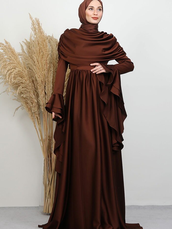 Evening Dress in Brown