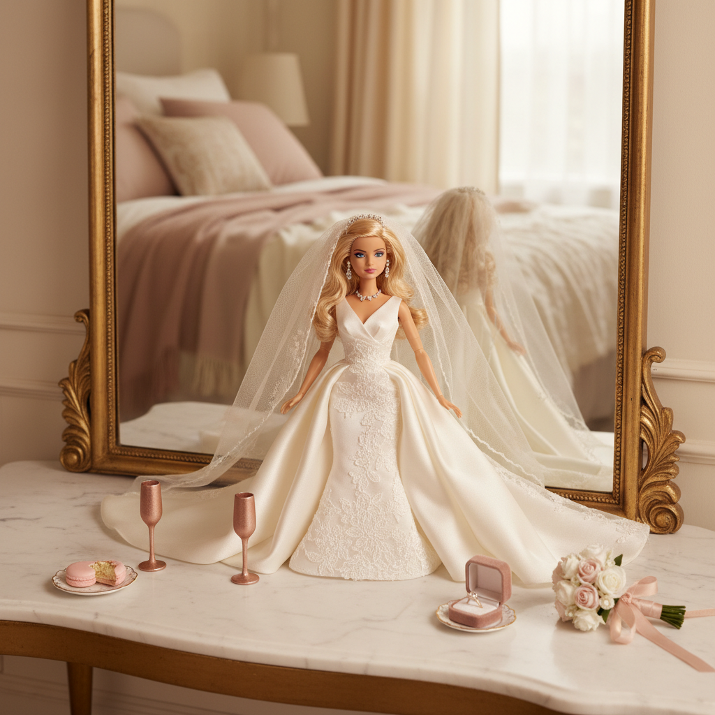 10 Enchanting Barbie with Wedding Dress Styles Through the Decades 7 barbie with wedding dress - fashion inspiration