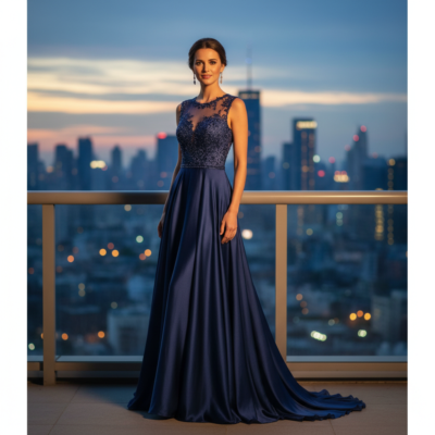 evening dress featured