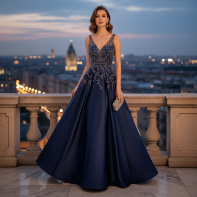 evening dress gown featured