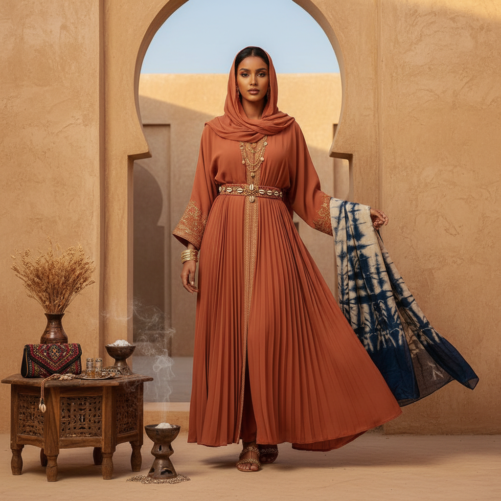 5 Chic Ways to Style Your Somali Abaya 6 how to style somali abaya - fashion inspiration
