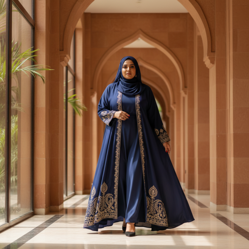 plus size indian abaya featured