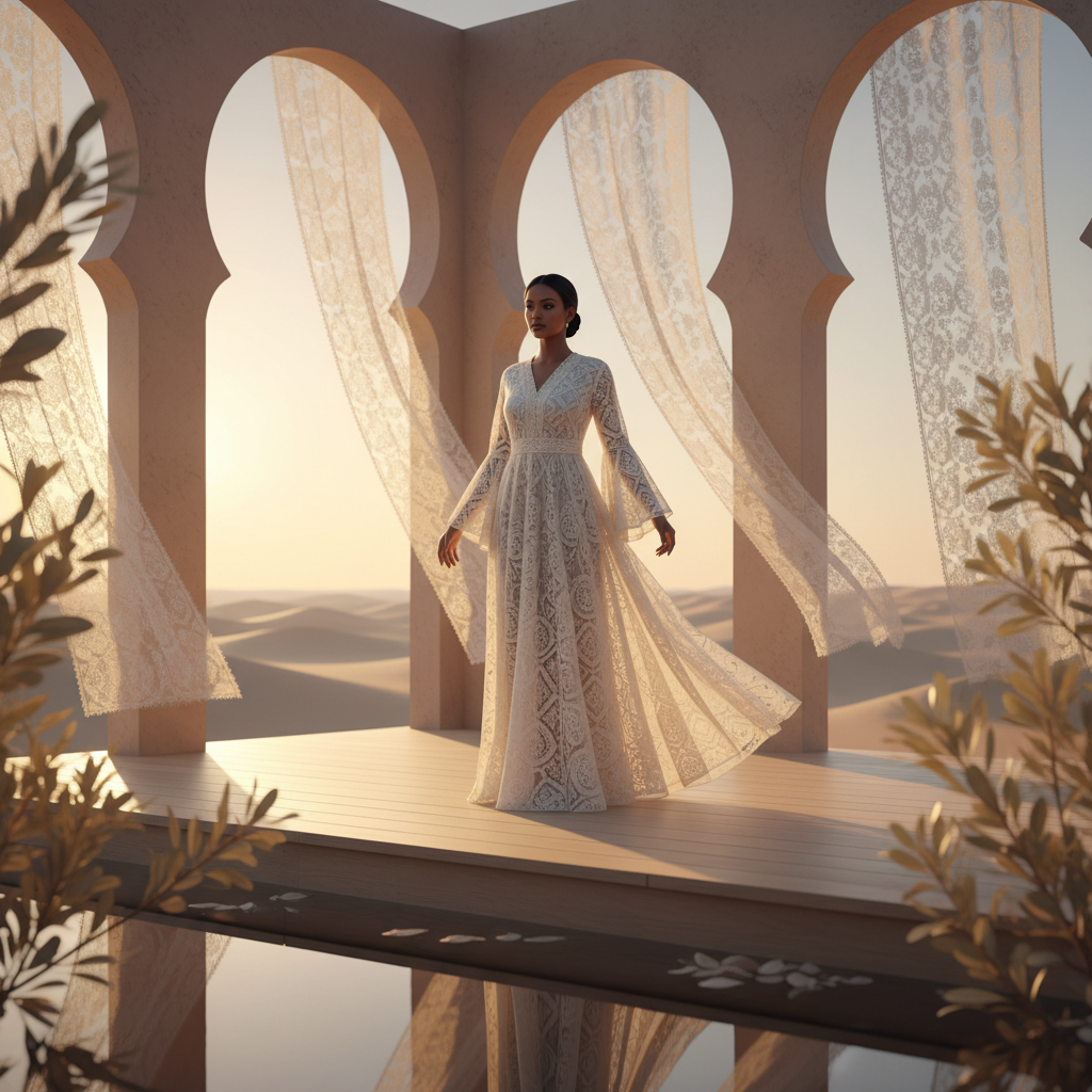 5 Exquisite Reasons to Embrace the Somali Lace Abaya 6 somali lace abaya - fashion inspiration