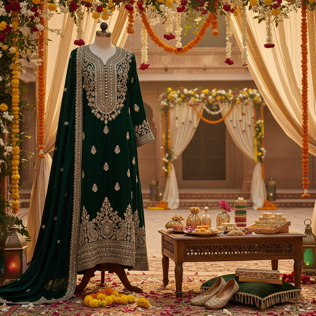5 Exquisite Ways to Style Your Indian Abaya for Weddings 7 Indian abaya for weddings - fashion inspiration