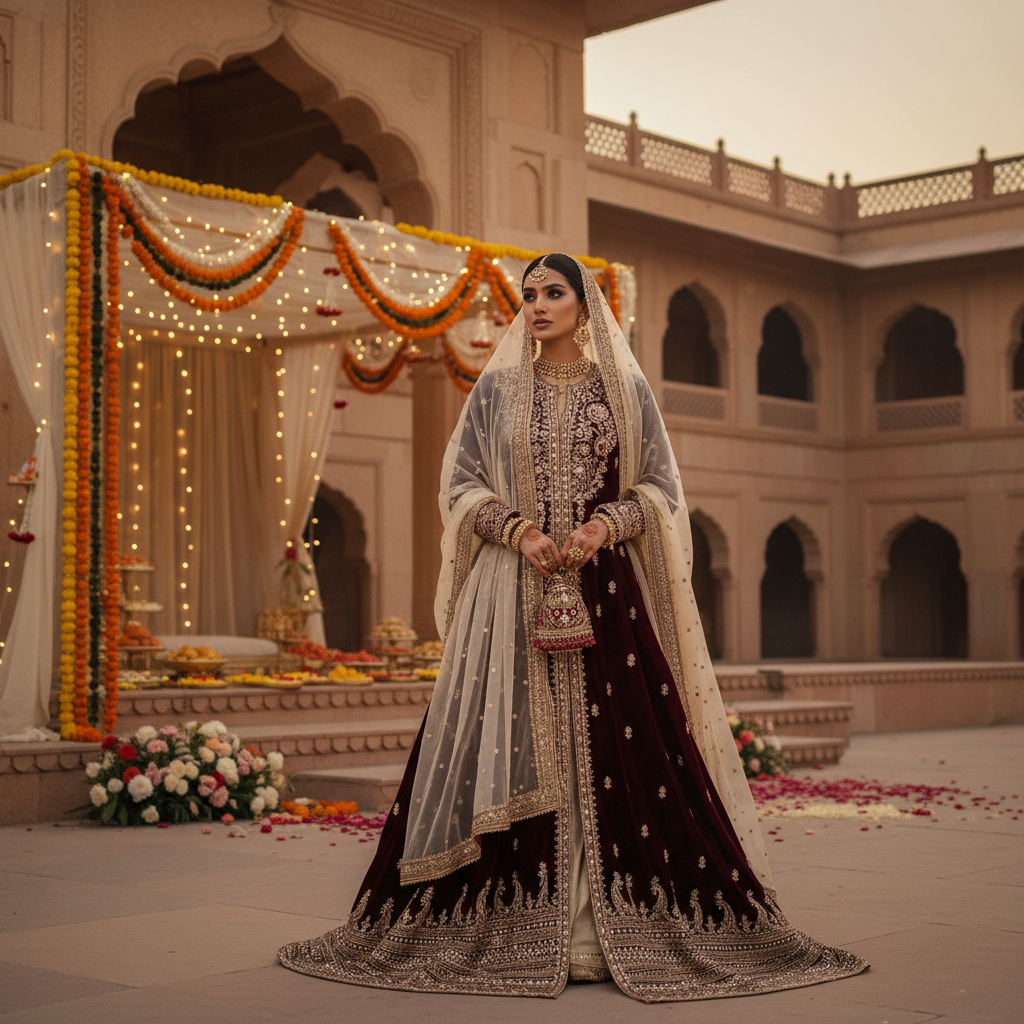 5 Exquisite Ways to Style Your Indian Abaya for Weddings 6 Indian abaya for weddings - fashion inspiration