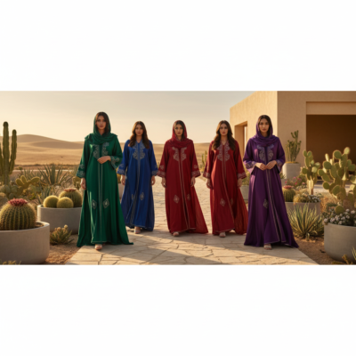 modern colored abayas saudi featured