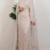 Crepe Evening Dress, Plum - Image 14