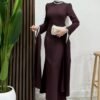 Crepe Evening Dress