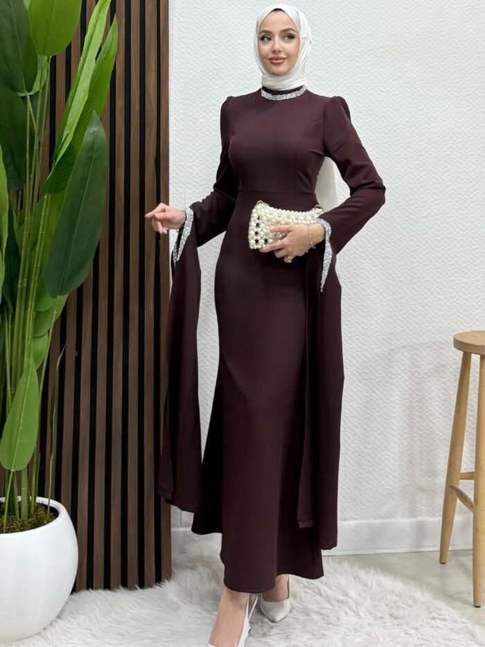 Crepe Evening Dress