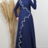Ethnic Layer Dress Dark Coffee - Image 11