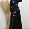 Ethnic Layer Dress Dark Coffee - Image 12
