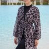 Patterned Long Pareo, Rose Pink - Image 9