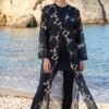 Patterned Long Pareo, Rose Pink - Image 10