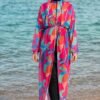 Patterned Long Pareo, Rose Pink - Image 13