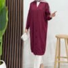 Buttoned Aerobin Cap Pomegranate blouses - Image 7