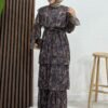 Layer Dress Dark Coffee