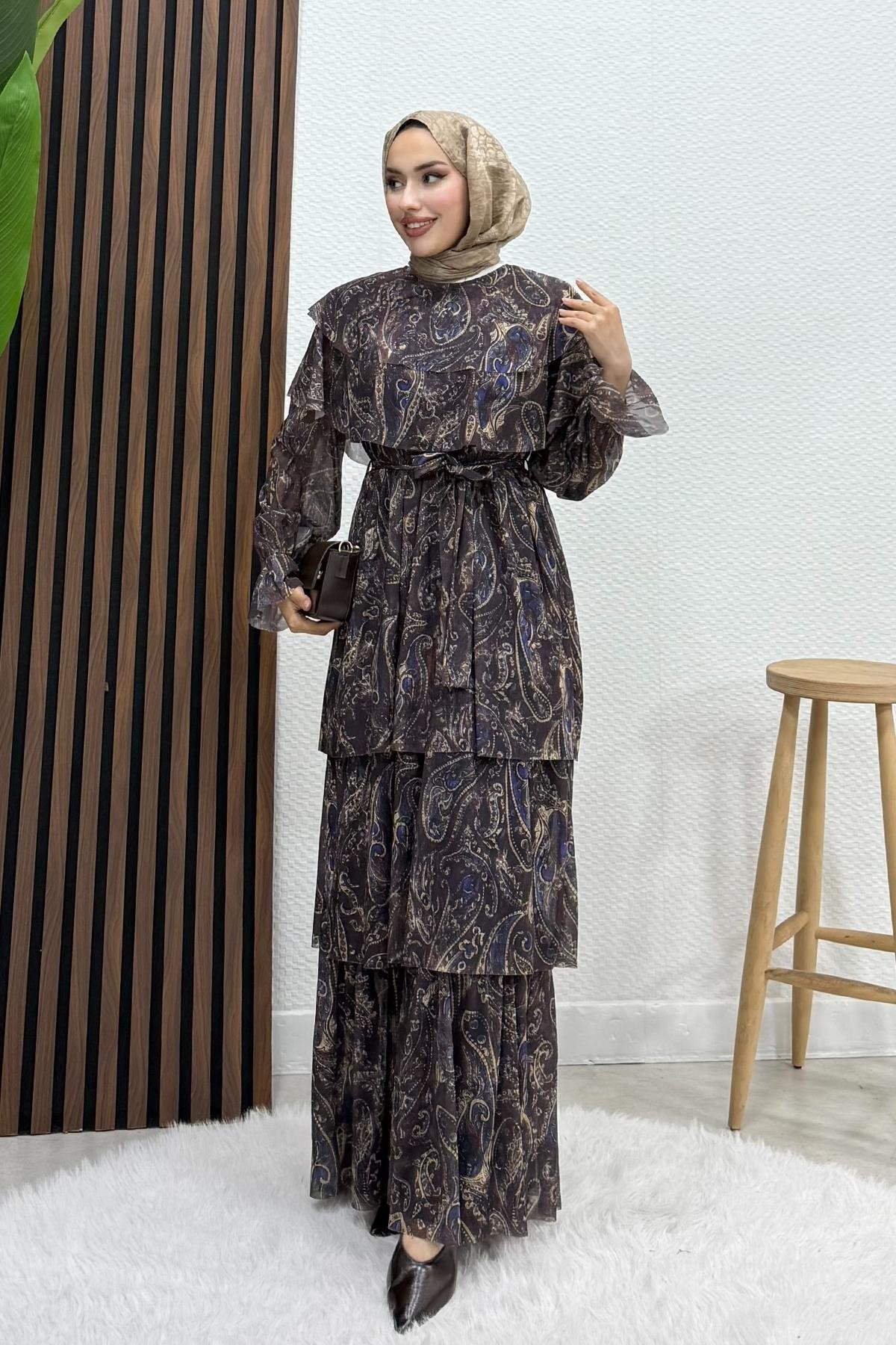Layer Dress Dark Coffee