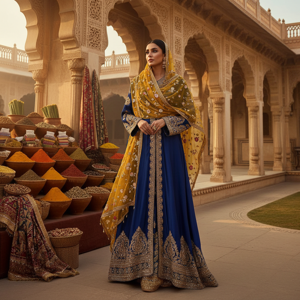 7 Exquisite Indian Fusion Abaya Styles to Adorn in 2026 6 Indian fusion abaya - fashion inspiration
