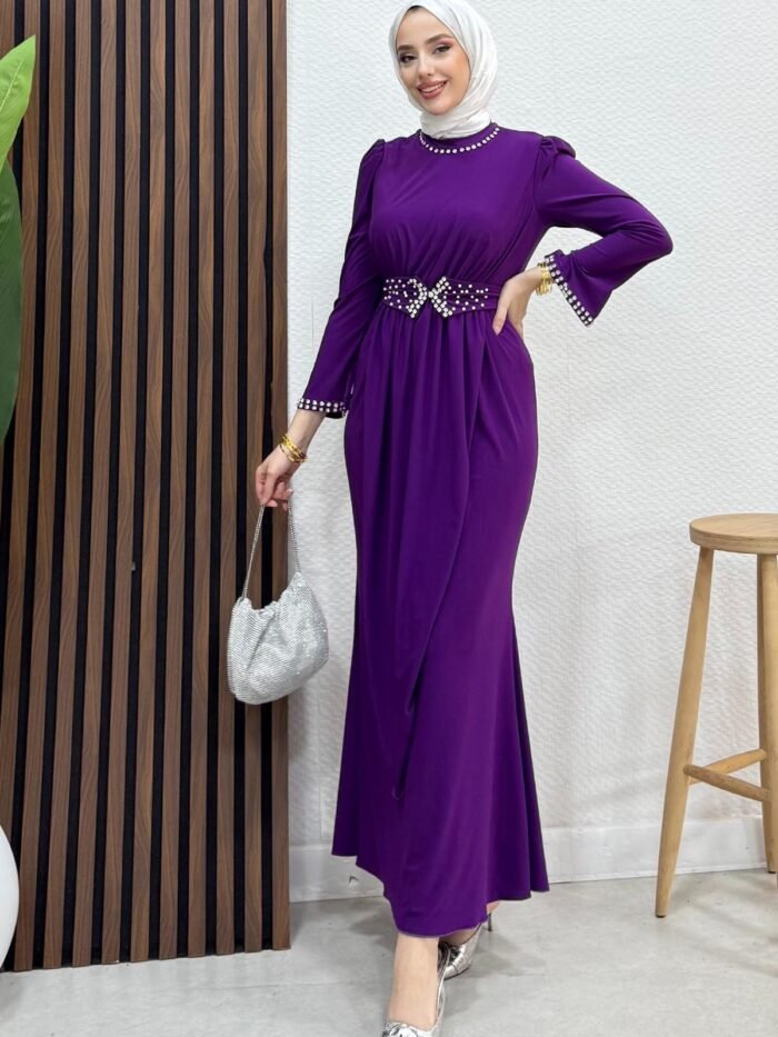 Sandy Dress with Pearl Belt